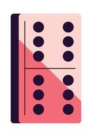 A domino board with four dots on it vector