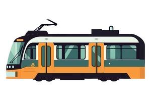 A cartoon train on a white background vector