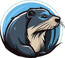 A bold, cartoon style illustration of a gopher, perfect for branding or mascot design vector