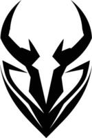 A bold, abstract logo design with sharp angles and a tribal aesthetic vector