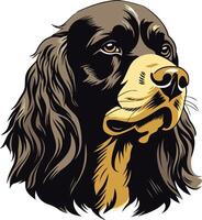 A striking illustration of a german shorthaired pointer dog, rendered in a bold and detailed style vector