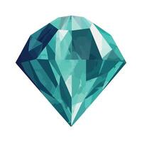 A diamond is shown in a low poly style vector