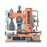 An illustration of a machine that is on a white background vector
