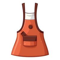 An apron with a pocket on the front vector