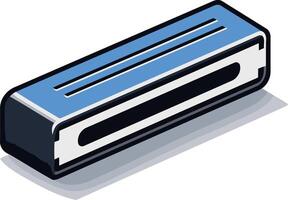 Blue and Black Rectangular Object vector