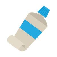 A tube of toothpaste on a white background vector