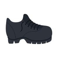 Black shoe icon on white background vector