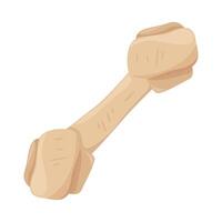 A bone bone icon in cartoon style vector