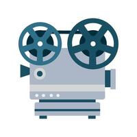 An icon of a movie camera on a white background vector