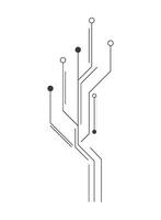A circuit board with a tree on it vector