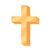 A cross icon in a flat style vector