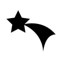 A black and white star icon on a white background vector