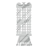 A tall tower with a cross on top of it vector