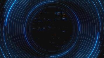 Abstract Blue Animated On Black Background video