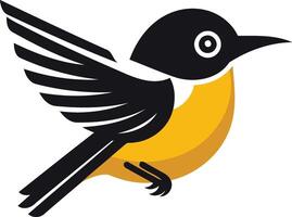 A simple yet eye-catching logo design featuring a stylized bird in flight, perfect for businesses seeking a natural and dynamic brand identity vector