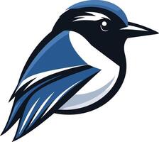 A stylized bluebird logo design perfect for a company, brand, or organization that wants a unique and memorable logo vector