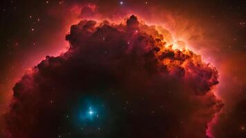Mystery of space unfolds with new planets in a parallel universe, where mountains and northern lights create a surreal backdrop for an unforgettable journey through the stars and galaxies. video