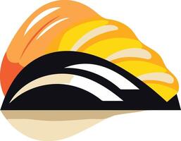 Sushi Nigiri with Yellowtail and Avocado vector