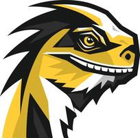 Mascot Lizard Head with a Sharp Gaze vector