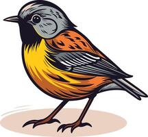 A Colorful Illustration of a Bird vector