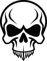 A bold and menacing skull illustration, perfect for branding, merchandise, or digital designs vector