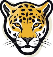 A bold and powerful illustration of a cheetah's face, perfect for branding, logos, or designs requiring a fierce and energetic feel vector