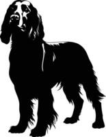 A simple yet striking silhouette of a dog, perfect for adding a touch of canine charm to your designs vector