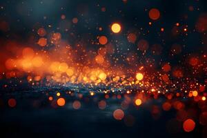 Abstract Sparkling Light Bokeh Background for Festive Holiday Design and Creative Projects photo