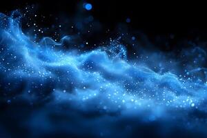 Abstract Cosmic Wave with Sparkling Light Particles - Perfect for Digital Art and Design Projects photo