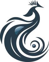 Abstract Peacock Design vector