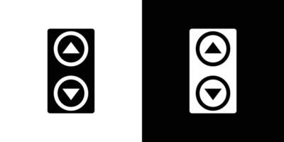 Elevator, lift button icon vector