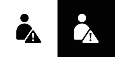 Fake account icon logo set vector