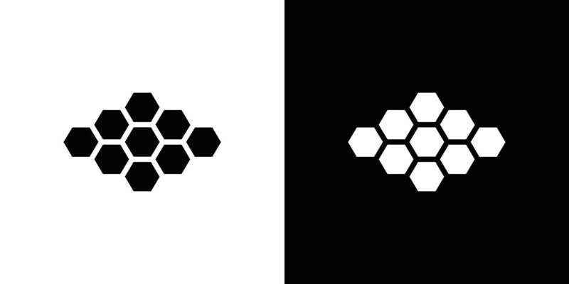 honeycomb icon logo set