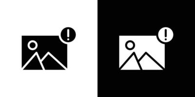 Image Error icon logo set vector