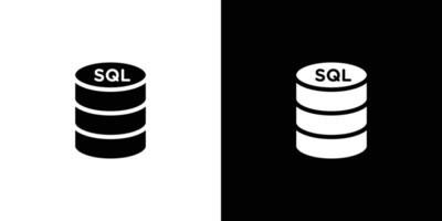SQL server icon logo set vector