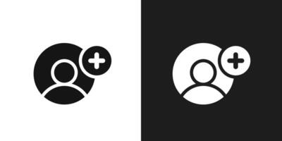 User add icon logo set vector
