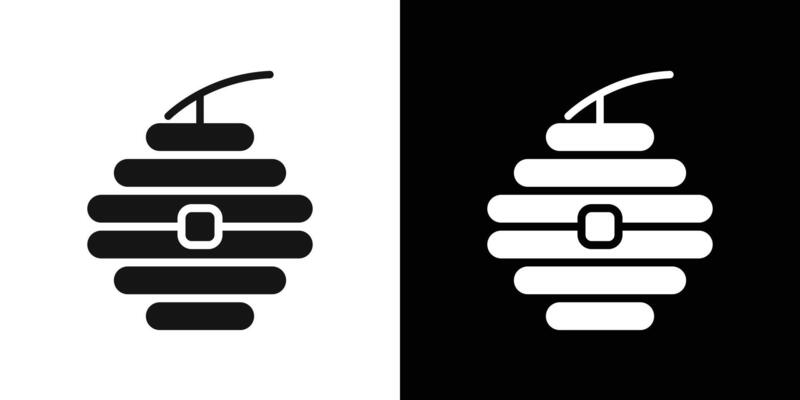 Beehive honeycomb icon logo set