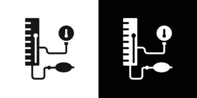 Bp checking machine icon logo set vector
