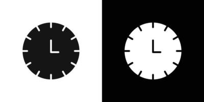 Clock icon logo set vector