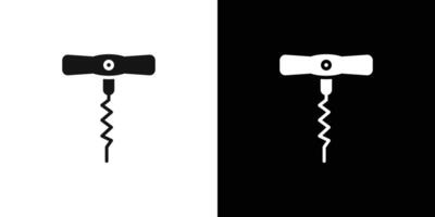 corkscrew icon logo set vector