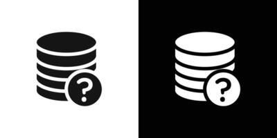 Database query icon logo set vector