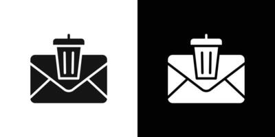 Delete message icon logo set vector