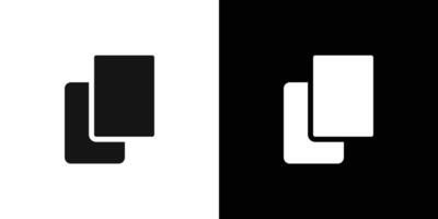 Duplicate file icon logo set vector