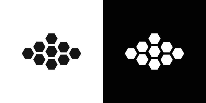 Honeycomb icon logo set