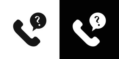 Support call service icon logo set vector