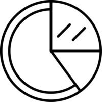 Pie Chart Icon Design vector