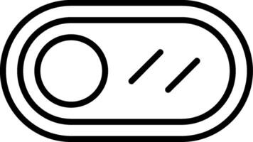 Toggle Button Icon Design vector