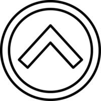 Chevron Up Icon Design vector