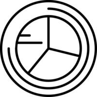 Pie chart Icon Design vector