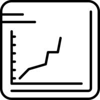 Line chart Icon Design vector